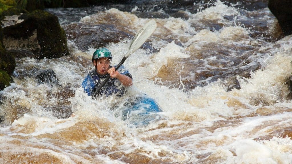 kayak on rapids